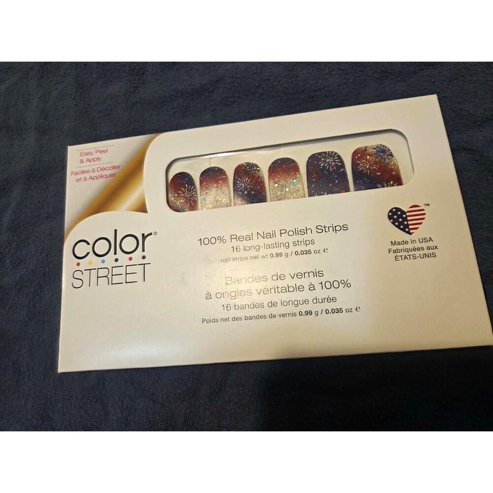 Color Street Light Show Glitter Sparkle Nail Polish Strips Multicolor Light Show